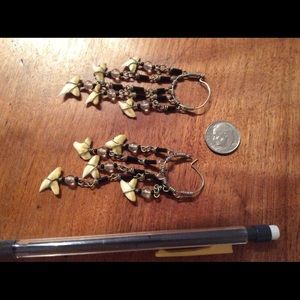 Shark tooth earrings